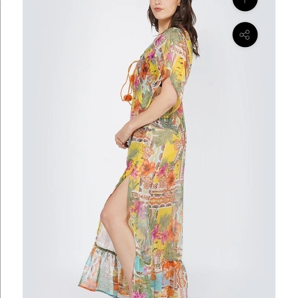 NWT America & Beyond Swim Coverup Boho Blissful S - Picture 9 of 9